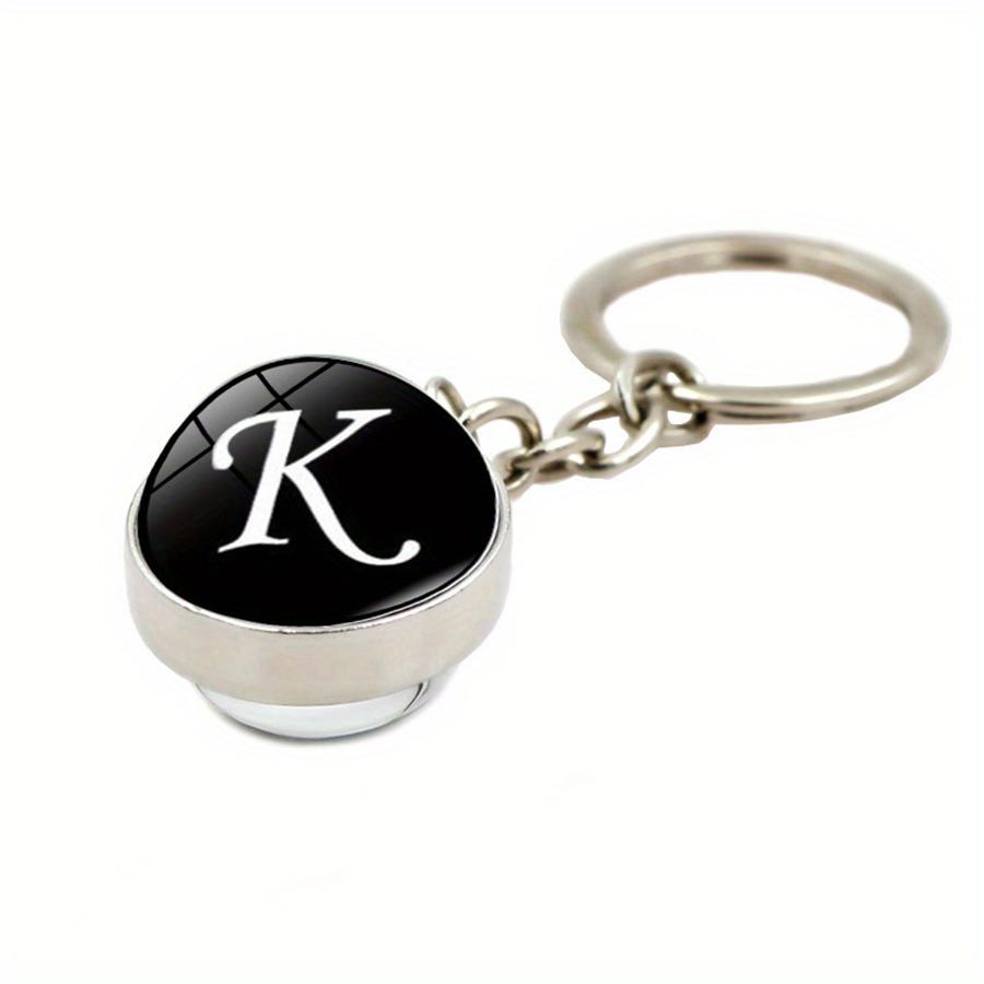 26 английских букв простой стиль металлические начальные шармы подвеска брелок вещи на день Святого Валентина для него друзья любовь набор подарки