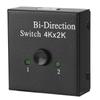 BiDirection Converter HDMI Switcher HDMI Splitter Video 1 Input 2 Output Adapter(Black )
