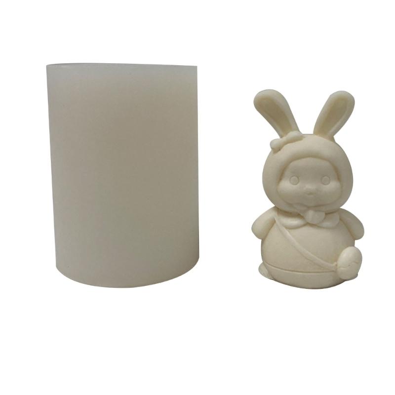 Non-stick Cute Lion Rabbit Bear Resin Mold Animal Scented Candle Silicone Mold DIY Soap Plasters Crafts Ornaments Tool