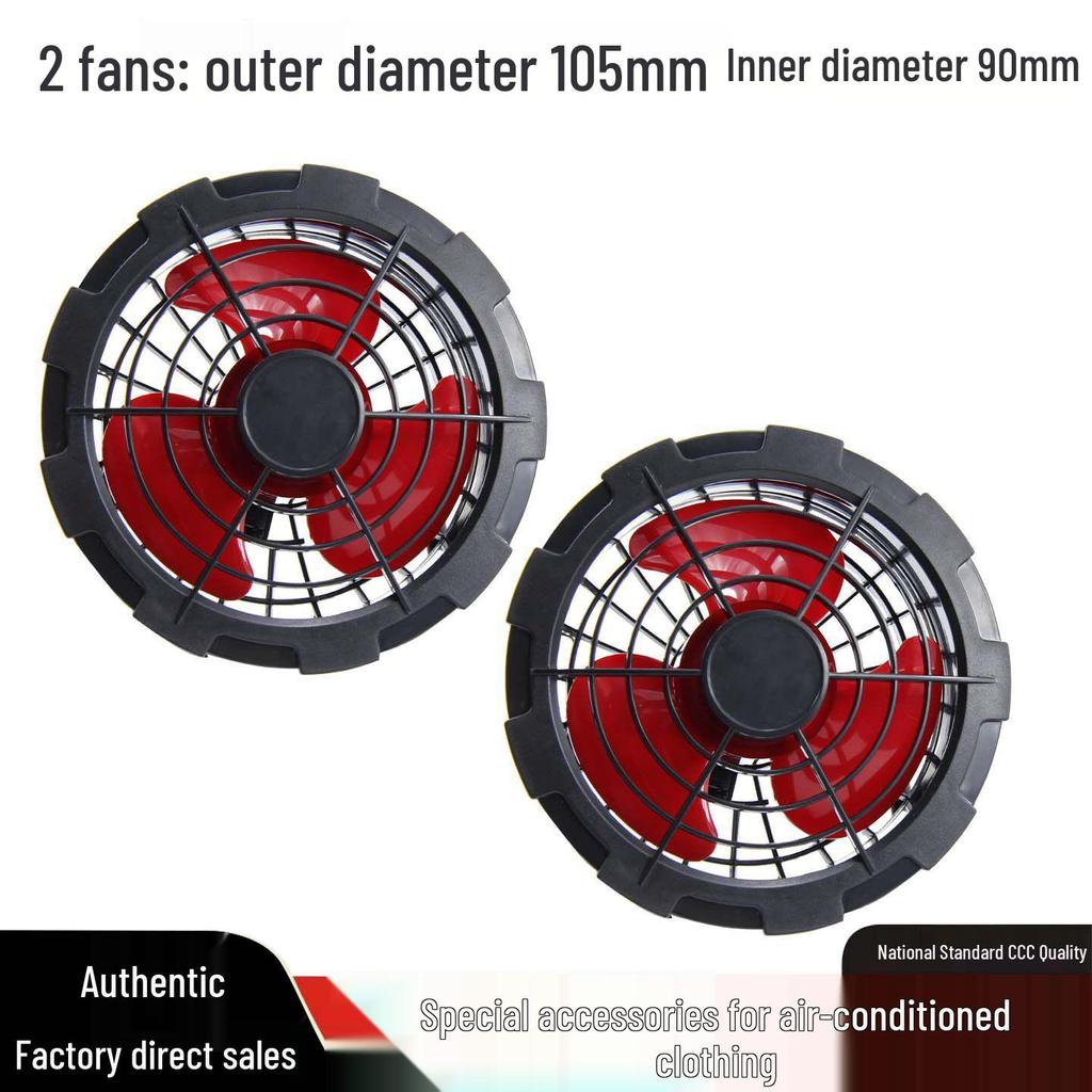 Portable USB-Powered Air Conditioning Clothes Fan with Battery Options
