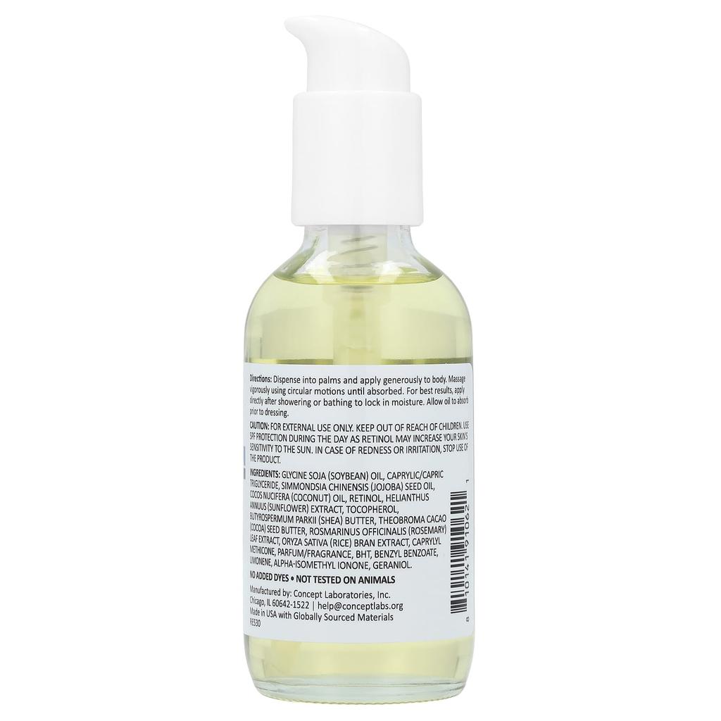 Perm + Titan Retinol, Укрепляющее масло для тела, 112 мл(3,8 жидких унций)