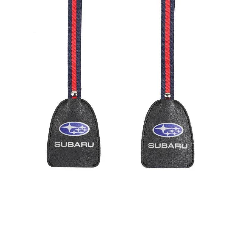 for Subaru Badge Forester Tribeca Outback Impreza Legacy STI WRX BRZ Car Seat Back Hooks Hidden Bag Holder Interior Accessories siu2