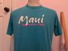 Vintage '80s Maui Hawaii Beach Souvenir Teal Blue T Shirt Size L