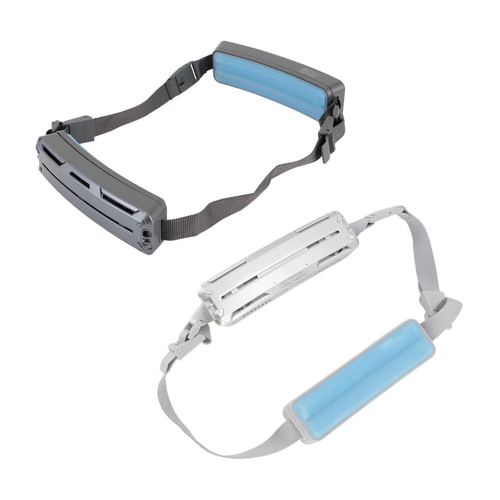 Носимый поясной вентилятор с двухсторонним охлаждением и регулируемым ремнем 6500 об/мин Hands Free перезаряжаемый для Trav