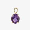 Amethyst Pendant AAA Quality Natural Oval Cut Amethyst Pendant 925 Sterling Necklace For Women