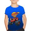 Blaze and the Monster Machines Shorts Sleeve Kids Girl Boys T-shirts Printed Little Girl Top Baby T Shirts Children Toddler Clothes