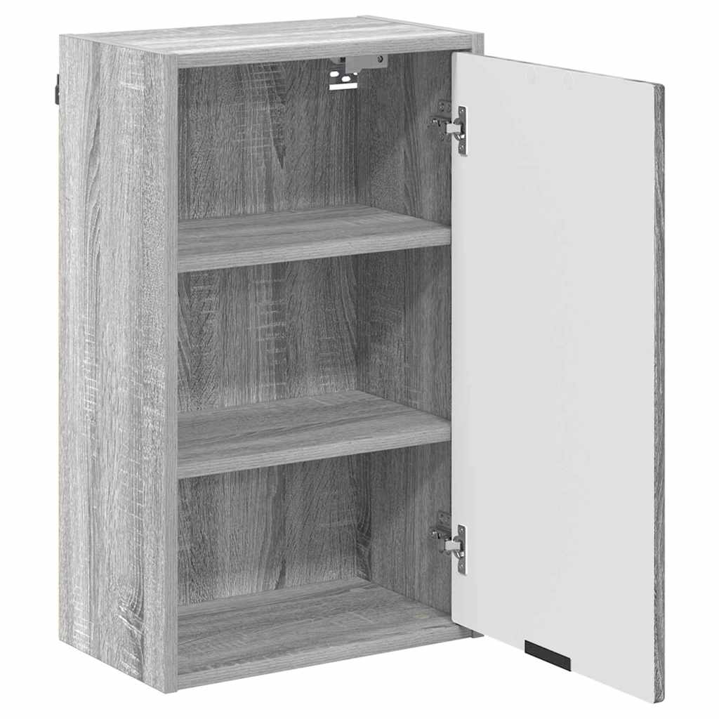 Wall Mounted Bathroom Cabinet Grey Sonoma 39 x 23.5 x 65 cm