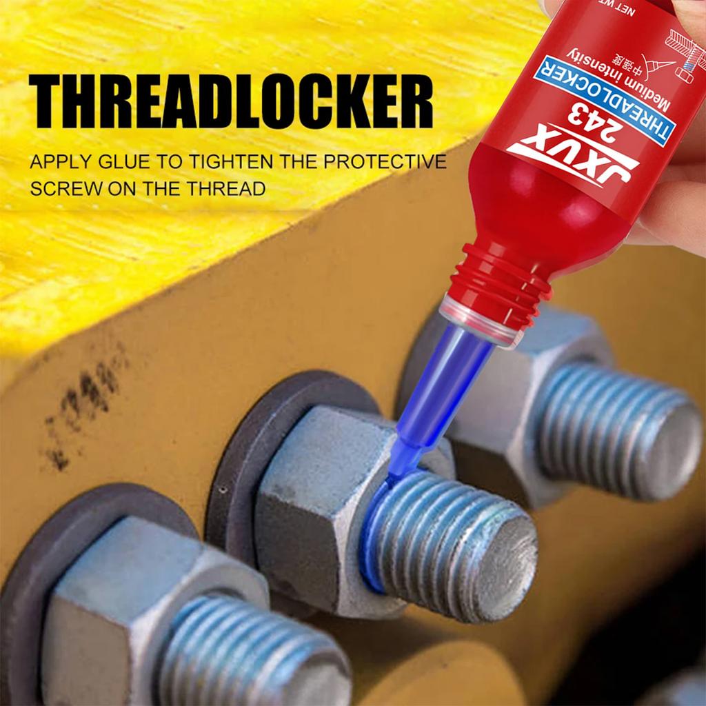 243 Blue Threadlocker Adhesive (Equivalent to Loctite) Anti-vibration and Anti-loosening Adhesive For Metal Threaded Assemblies High Temperature and