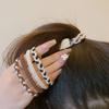 5PSC Braided Hair Rope Nylon Hairband Simple Rubber Band  Women Girl