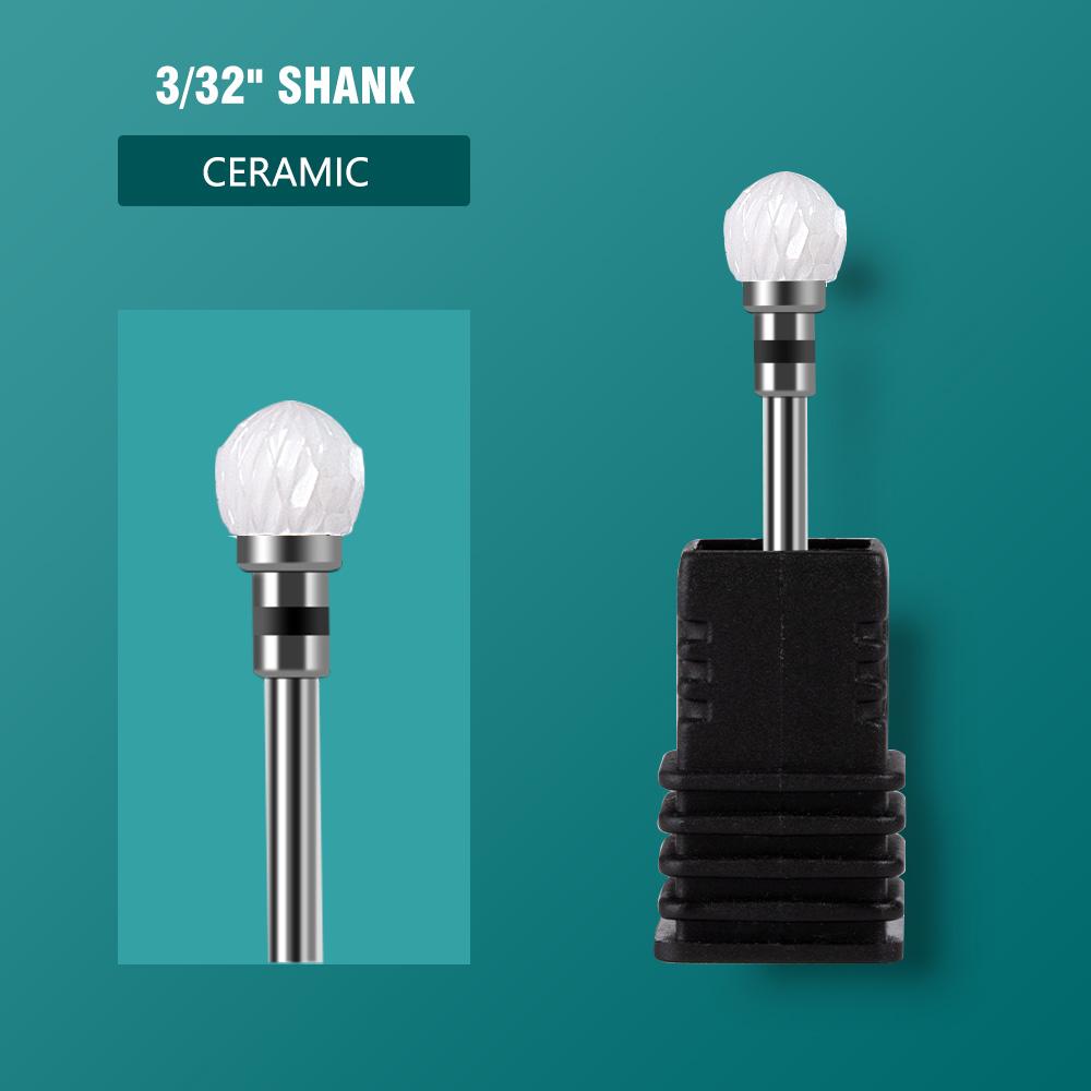 5 In 1 Carbide Tungsten Nail Bit Dual Rotation Volcano/Tornado Milling Cutters Fast Remove Acrylic Hard Gel ManucureTools