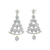 Christmas Tree Earrings for Women Silver Earrings High Quality Versatile Earrings Jewelry Accessories for Women