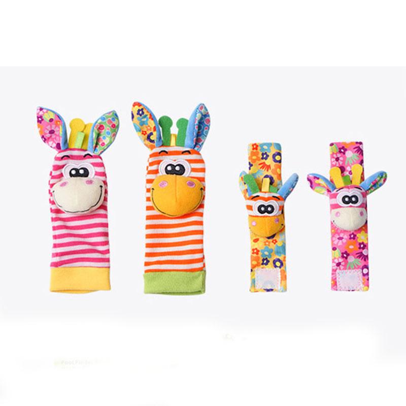 Игрушки для малышей 0 6 12 месяцев Милые мягкие игрушки Детские погремушки Носки Детские погремушки на запястье Игрушки для новорожденных Издают звуки Игры для малышей