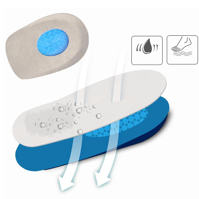 1 Silicone Gel Heel Cushion for Feet Soles Relieving Foot Pain Protectors Spur Support Shoes Pad Feet Care Massage Inserts Insoles