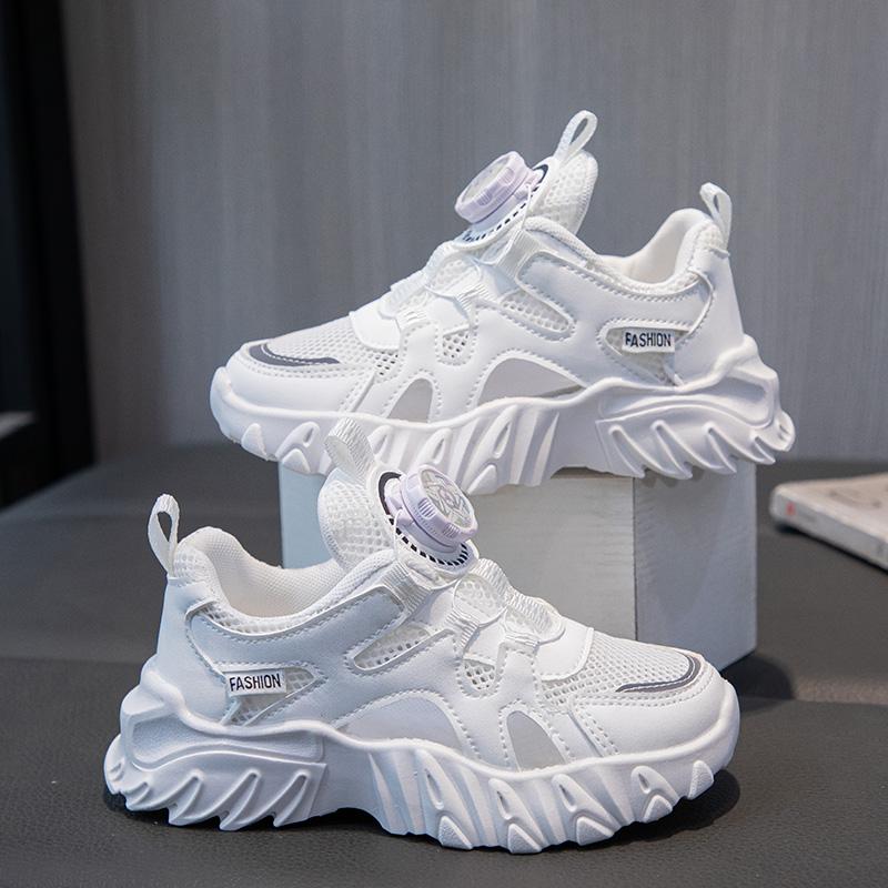 Детские модные кроссовки, повседневная обувь из сетки для девочек, удобные нескользящие кроссовки, легкая спортивная обувь для детей на открытом воздухе, для ходьбы