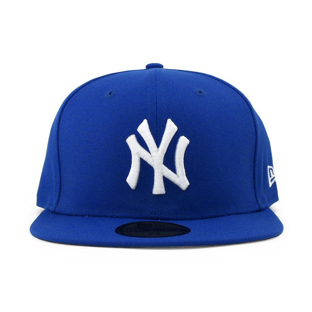 New Era New York Yankees 59FIFTY MLB FITTED Size 5950 TEAM-BASIC CAP, Blue, 7-1/2 (Approx. 59.6cm), (Used)