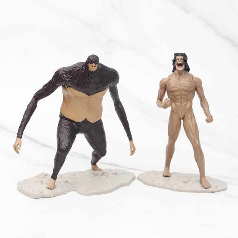 8 шт. Фигурки Аниме Атака Титанов Бронированный Колоссальный Титан ПВХ Фигурка Действия Коллекционная Модель Украшение для Рабочего Стола Игрушка Подарки