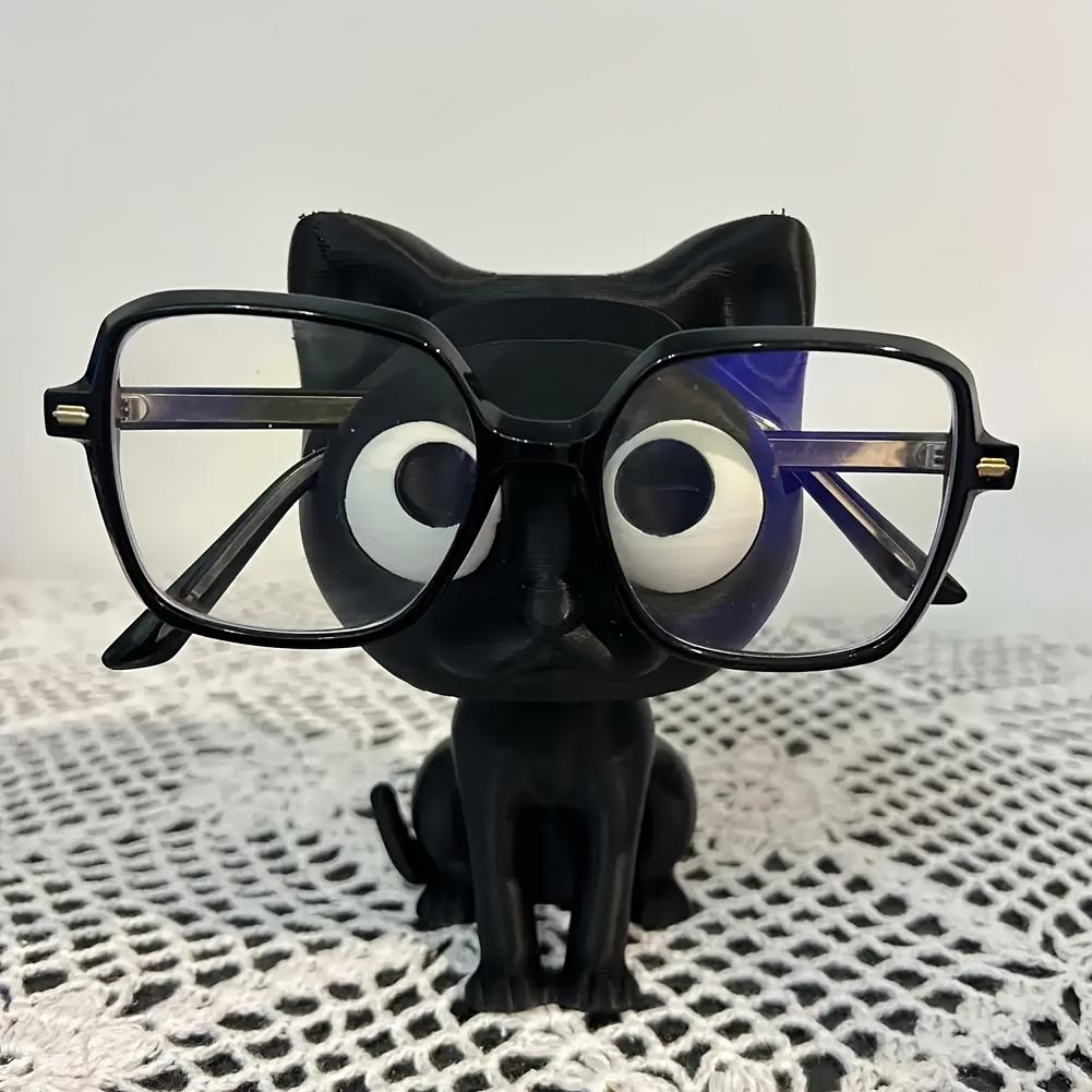 3D-печатный держатель для очков в виде кошки - Милый настольный органайзер, идеальный праздничный подарок для рабочего стола и домашнего декора.