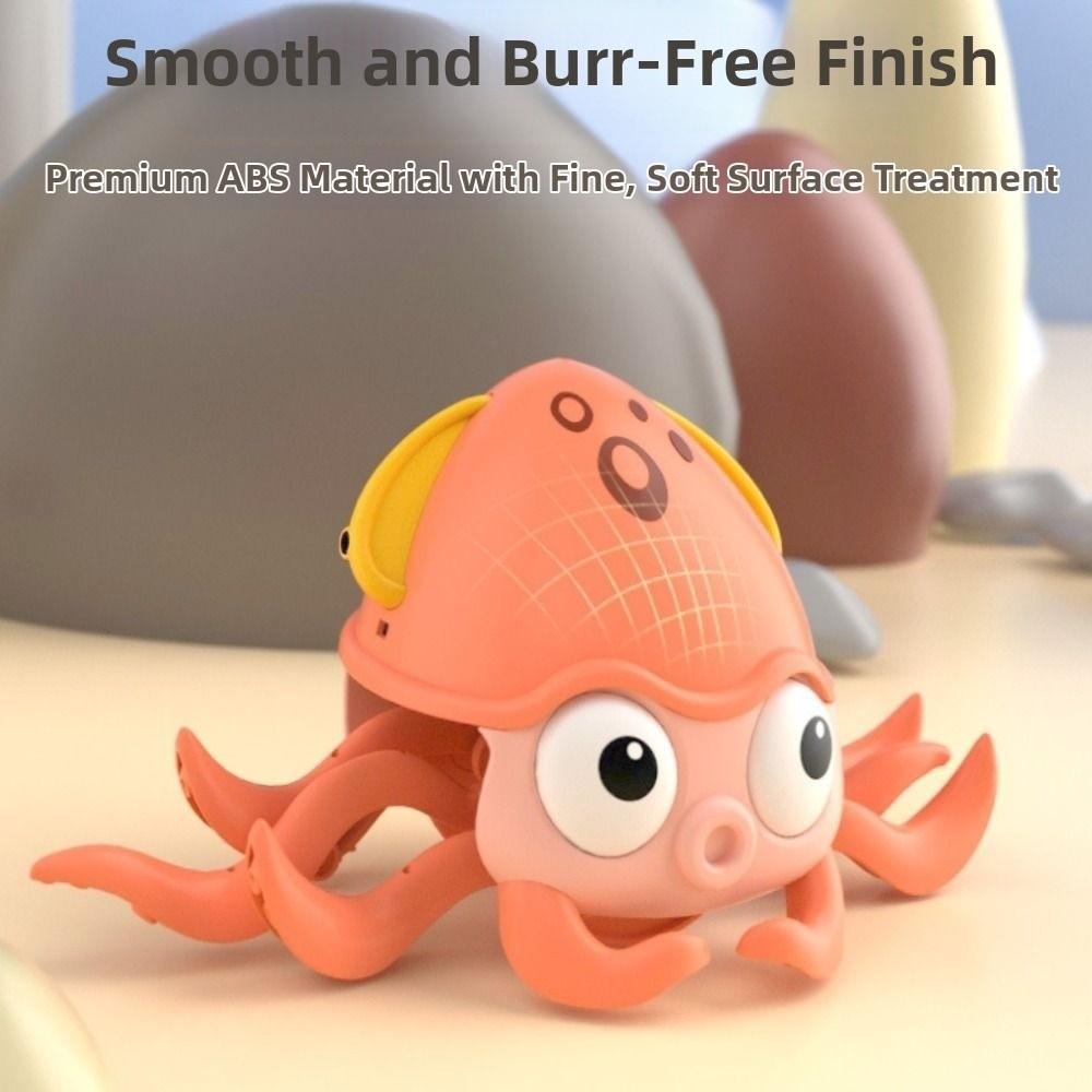 Light&Music Dancing Squid Toy Flat Ground Escape Educational Electric Dancing Octopus Catch Up Simulation Squid Interactive Toy
