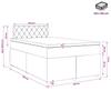 Box Spring Bed with Mattress and Headboard Pink 120 x 190 cm Velvet
