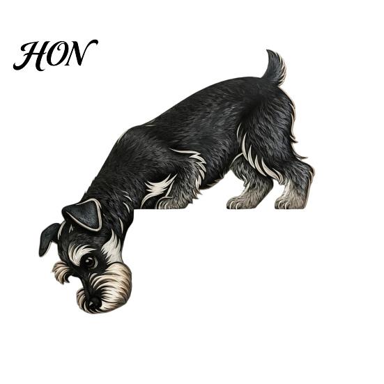 Pet Theme Room Decor Wooden Dachshund Door Topper, Cute Handcrafted Dog Sign, Rustic Wall Art Custom Frame Accessory for Front Porch, Indoor