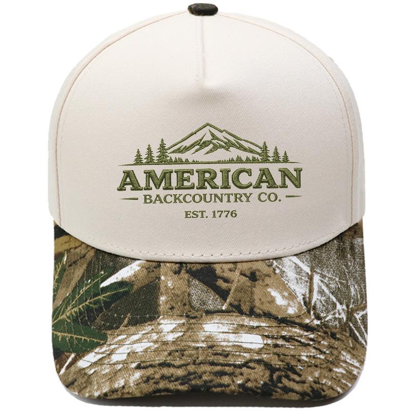 AMERICAN BACKCOUNTRY CO. Truck driver hat embroidery color matching baseball cap men and women casual