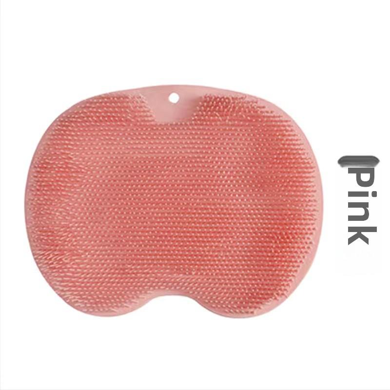 Нескользящая силиконовая накладка для ног с присосками, массажный коврик для спины, настенная щетка для ванны