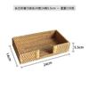 Nordic Style Woven Rattan Tissue Box Holder Square Rectangular Living Room Dining Table Decorative Storage