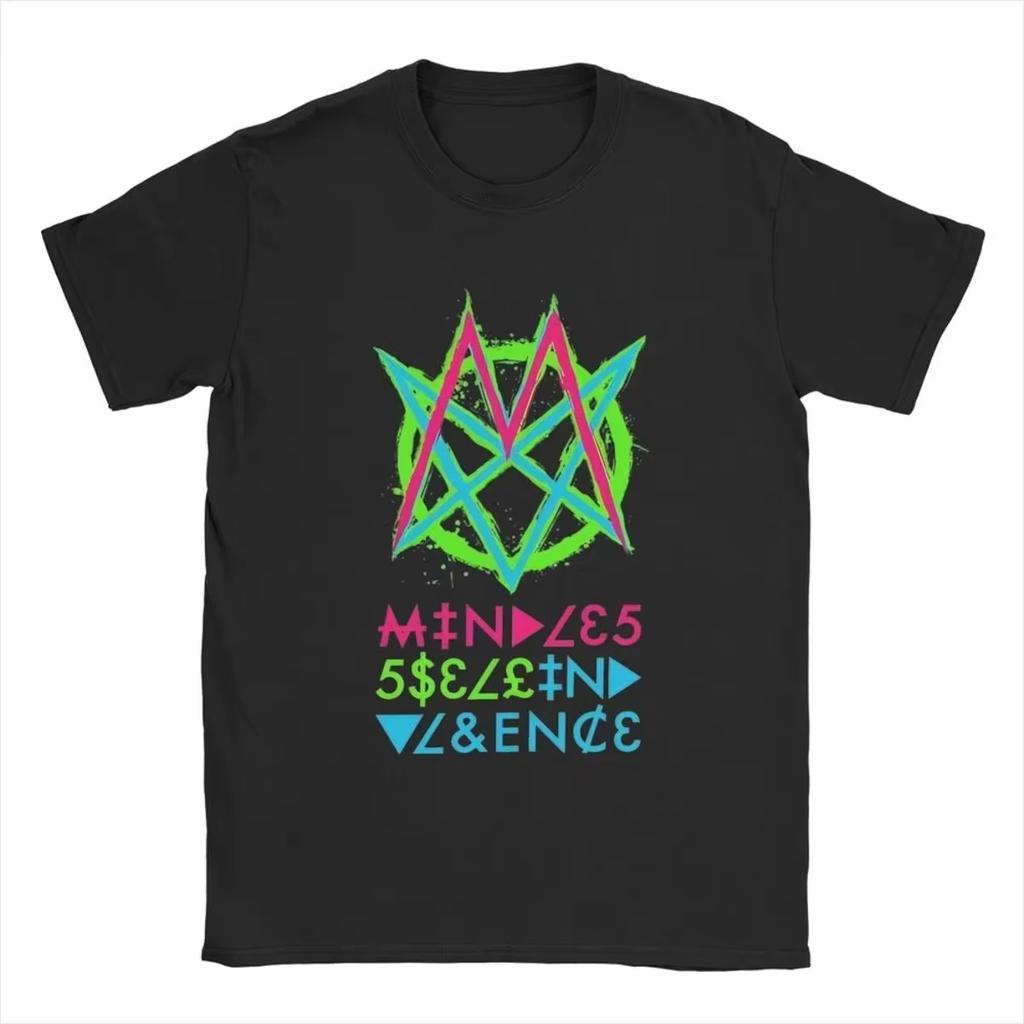 Классическая Арт-Панк Группа Msi Mindless Self Indulgence Идол Группа Футболка Хлопок Графическая Футболка Унисекс Унисекс Летняя Уличная Одежда