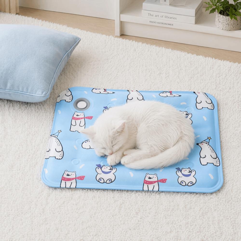 Cartoon Pet Cooling Mat Anti Bite Pet Ice Cushion Floor Mat Cat Sleeping Pad for Small Dogs