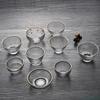 Japanese-style Handmade Hammered Glass Small Teacup Sake Cup Tea Glass Cup