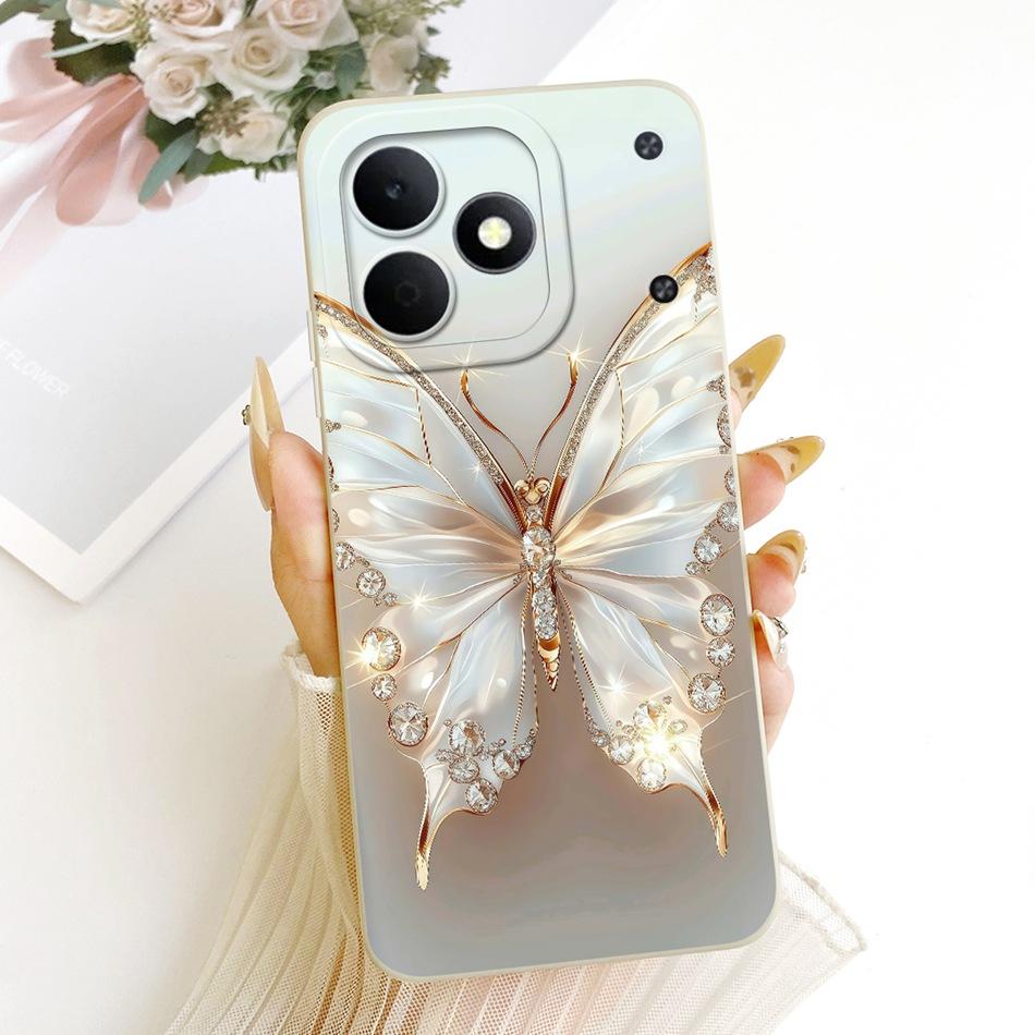 For Realme Note 80 RMX5388 Cute Cat Flower Cartoon Phone Case For Realme Note80 4G Soft Silicone Covers Bumpers