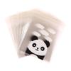 100 шт./упак. самоклеящиеся мешочки для печенья в виде панды, свадебные мешочки для конфет