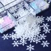 6-Grid Boxed Snowflake Nail Glitter Mixed Color Christmas Nail Art Glitter For DIY Accessories For Winter and Christmas