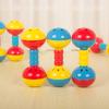 1 Pc Baby Rattles Toys Stroller Plastic Double Head Music Hand Shaking Educational Kids Toys for New