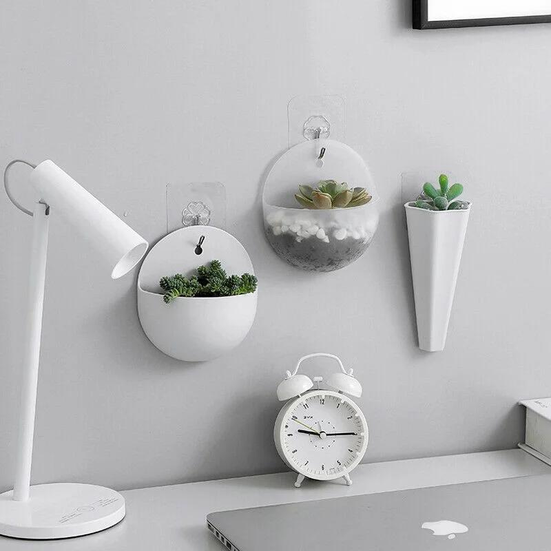 Indoor Plant Wall Decoration Hanging Plastic Flower Hanging Flower Pot