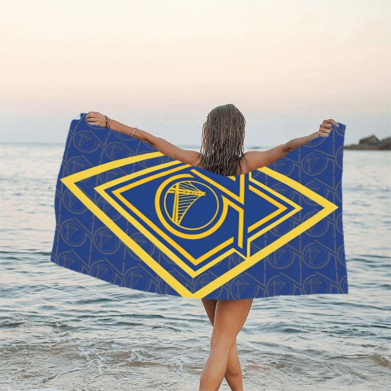 1pc Golden State Warriors Beach Towel, Beach and Seaside Swimming Pool Equipment, Fashion Pattern, Rectangular, Travel Essentials