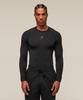 Gymshark Футболка Element Baselayer с длинным рукавом, черная A2b5m Bb2j