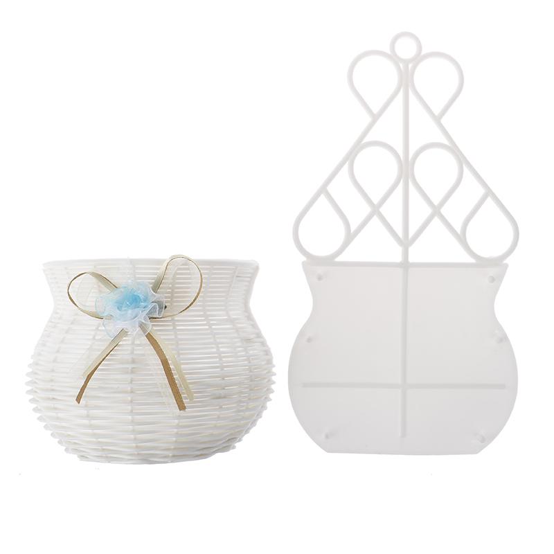 Садовая ваза «сделай сам», корзина для цветов, органайзер для всякой всячины, настенный подвесной искусственный ротанг