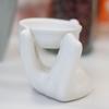 Oil Burner For Wax Melts, White Helping Hand
