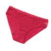 1Pc Red Breathable Triangle Pants Cotton Cotton Crotch Lace Embroidered Pink Low Waist Ladies Underwear Lace White