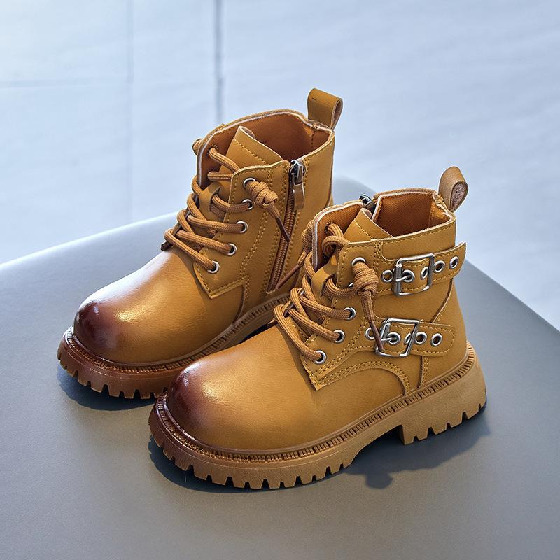 Принцессные ботинки для девочек: Стильные британские короткие ботинки на боковой молнии для выступлений и вечеринок