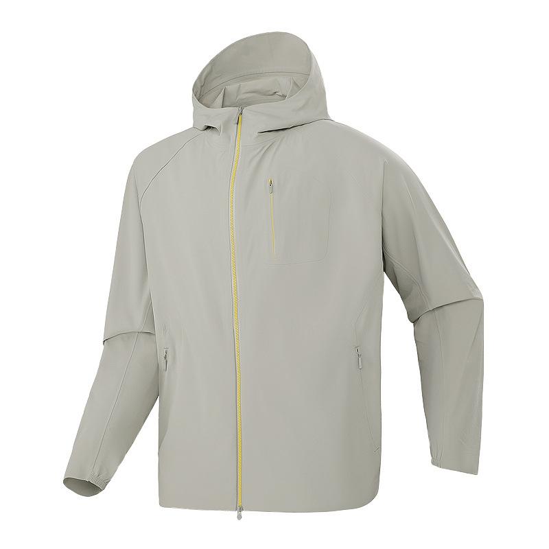 Niaojia seamless pressure glue sunscreen clothing for men and women outdoor waterproof sunscreen clothing double pull head breathable skin trench coat