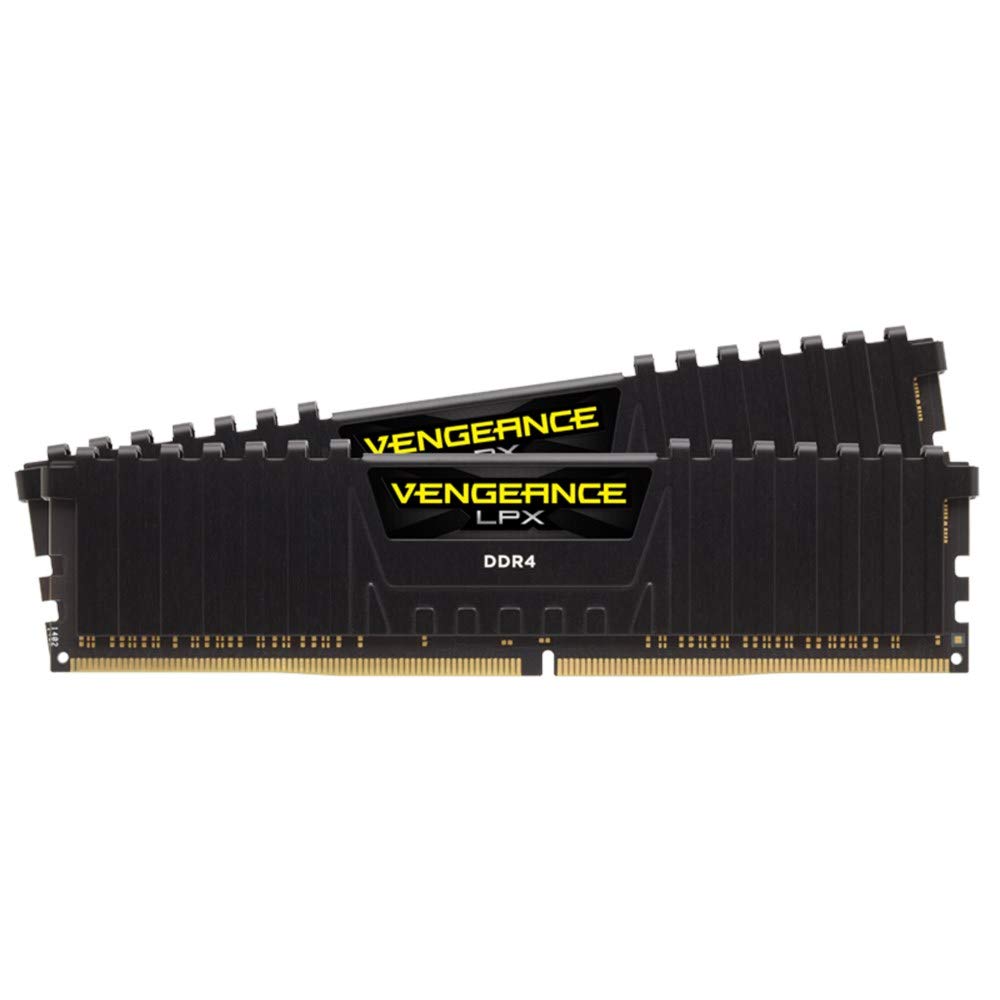 CORSAIR VENGEANCE LPX DDR4 Memory 16GB x Maximum 3600MHz Intel XMP Compatible CL18 Desktop PC Black CMK16GX4M2D3600C18 (8GB 2)