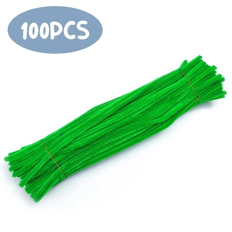 100 шт. красочный витой стержень синель стебель шерсть корень пушистый стержень железная проволока DIY ручная работа скручивание украшения для бара