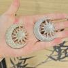 New Fashion Versatile Full Diamond Moon Sun Flower Brooch Anti-light Sun Moon Tonghui Advanced Brooch