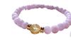 For and a Happy Gold Rutilated Quartz and Kunzite Bracelet for Men and Women Natural Power 8mm and 6mm 14cm for Women with Small Wrists and Kanaishi