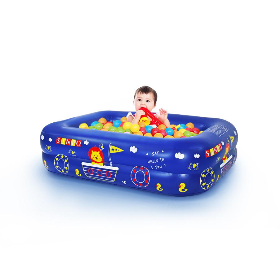 Large Foldable Inflatable Pool for Kids & Adults - Home & Outdoor Water Play