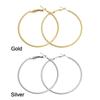Circle Gorgeous Wedding Engagement Zircon Crystal Drop Dangle Stud Round Hoop Earrings Round Shape