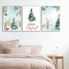 Winter Wonderland Print Christmas Wall Art Canvas Painting Gift Nordic Tree Garland Poster For Living Room Home Decoration