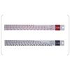 Standard Paint Ruler Paint Mixing Tool Ruler Paint Tool Black/R-ed Suitable for Cars Steel Ruler Paint Tool